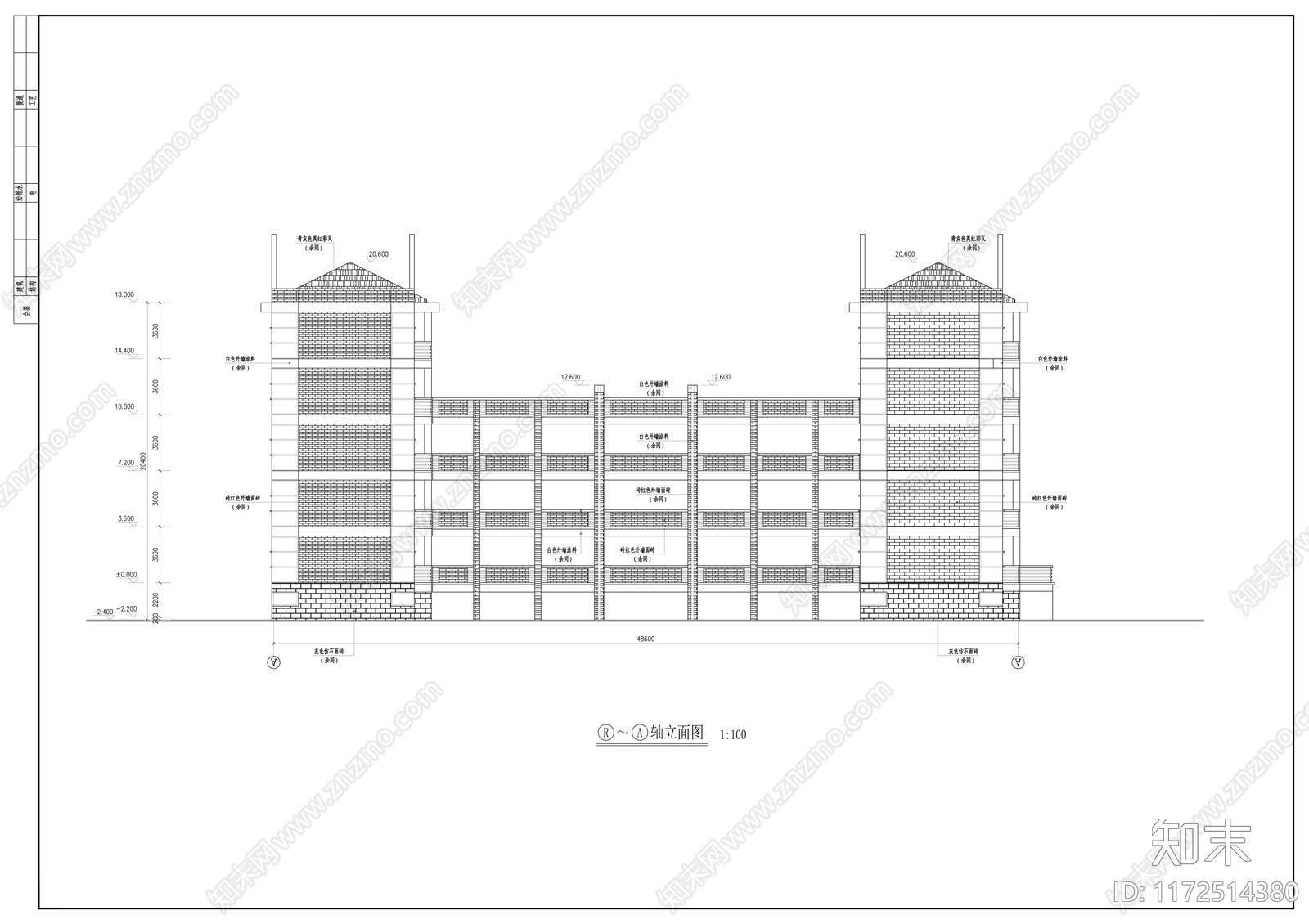 现代学校建筑cad施工图下载【ID:1172514380】