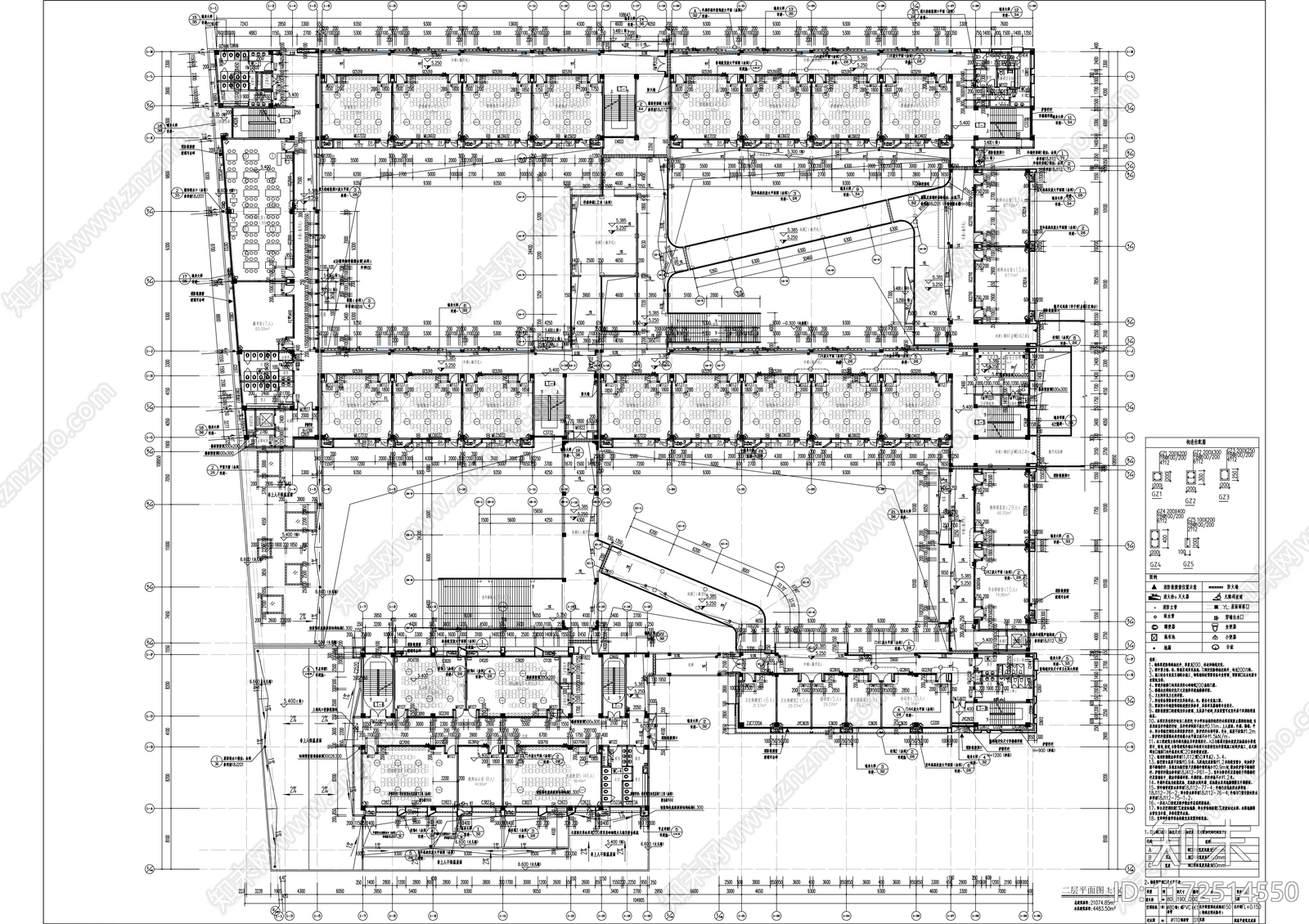 现代学校建筑cad施工图下载【ID:1172514550】