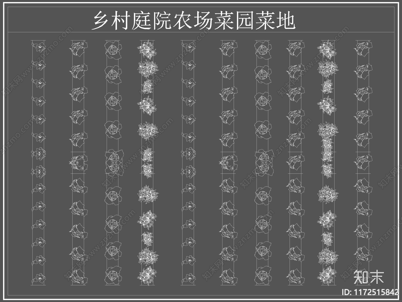 现代菜园图库cad施工图下载【ID:1172515842】