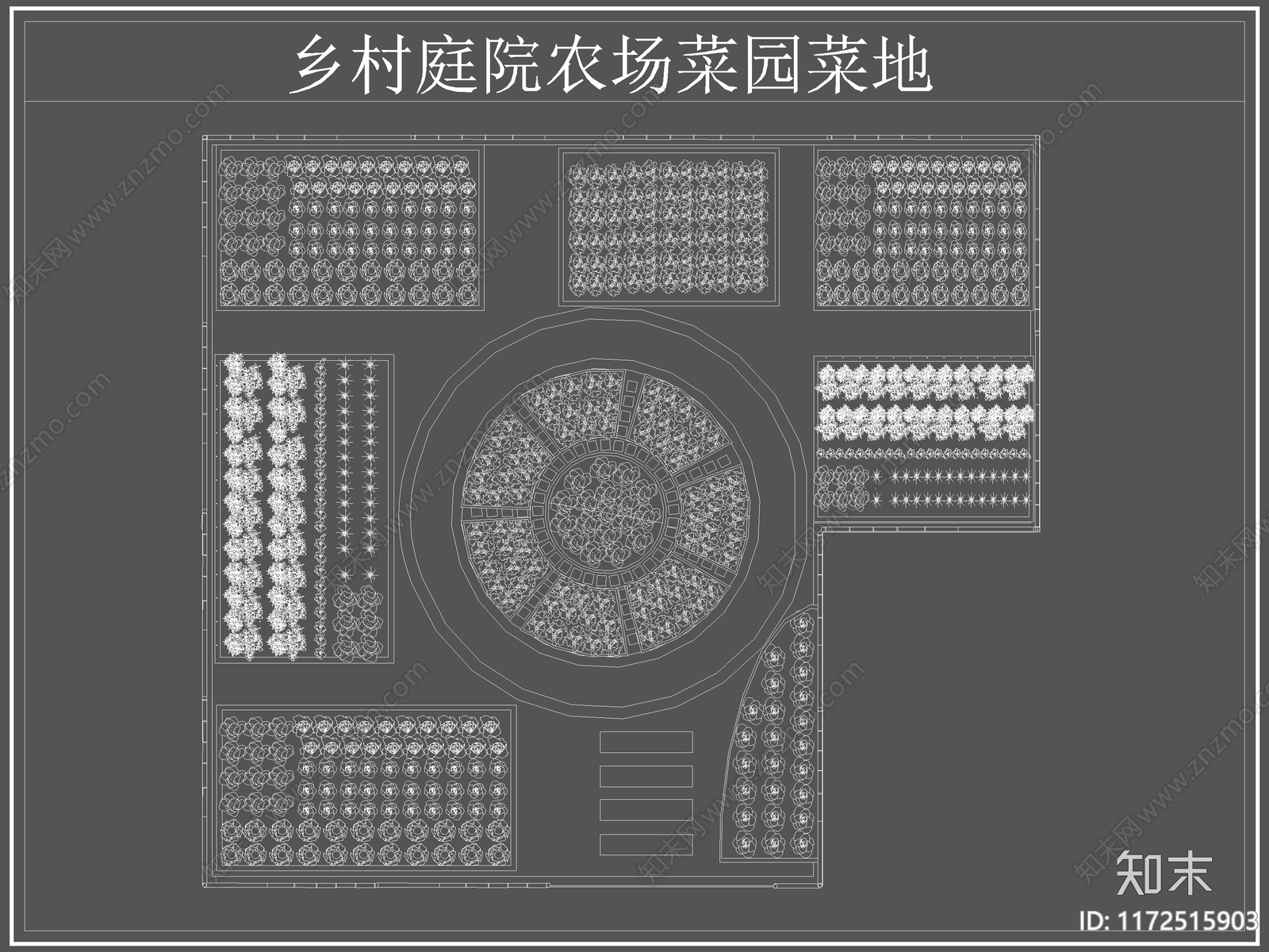 现代菜园图库cad施工图下载【ID:1172515903】