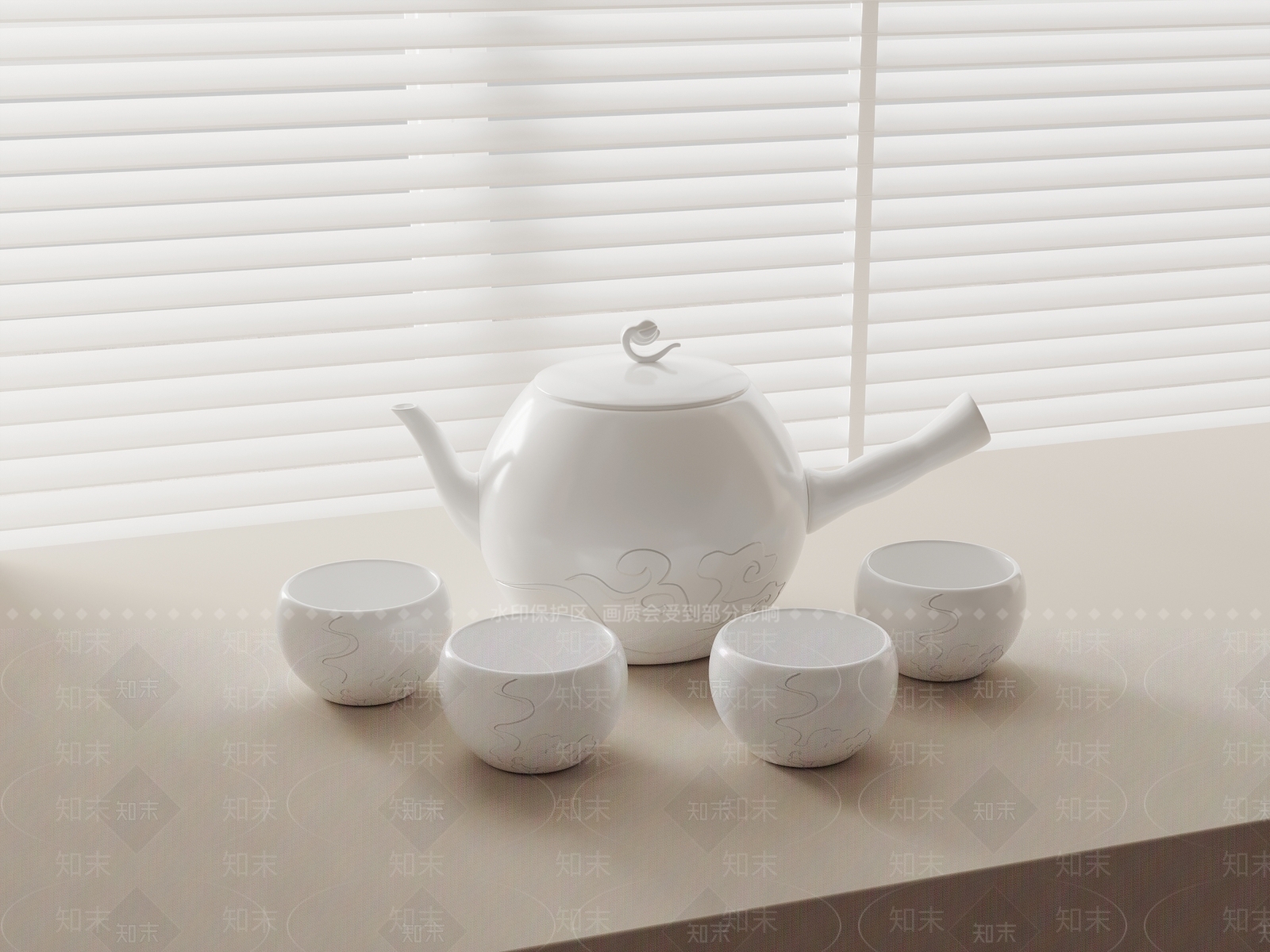 茶具SU模型下载【ID:1172517094】
