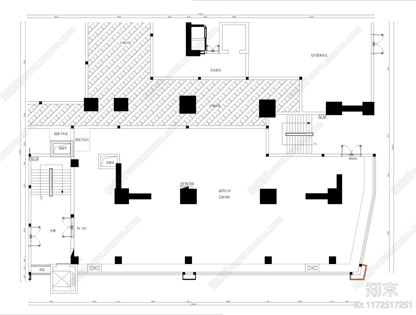 现代轻奢网吧施工图下载【ID:1172517251】