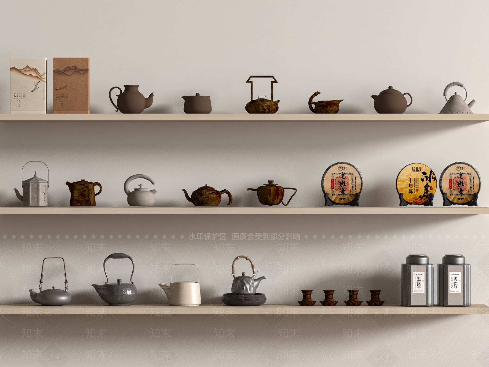 茶具SU模型下载【ID:1172530454】