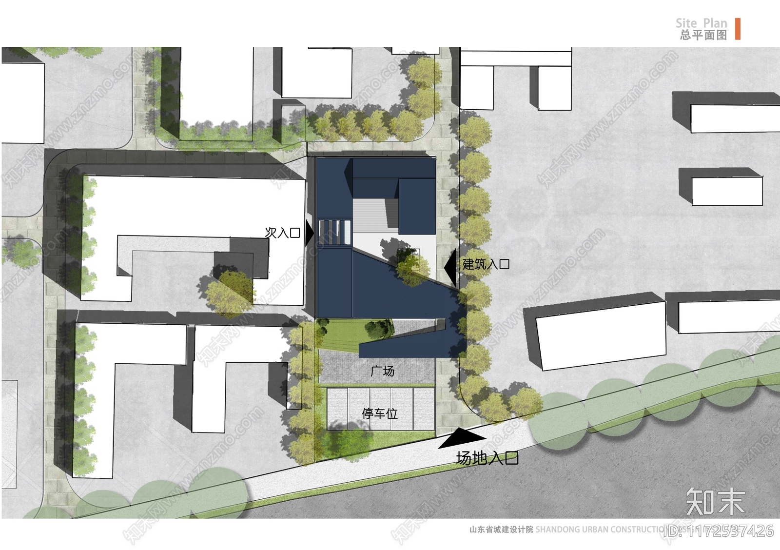 新中式民宿建筑SU模型下载【ID:1172537426】