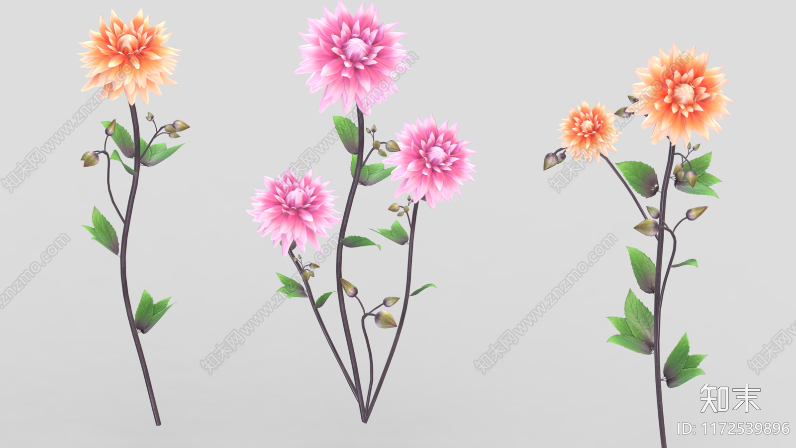 花3D模型下载【ID:1172539896】