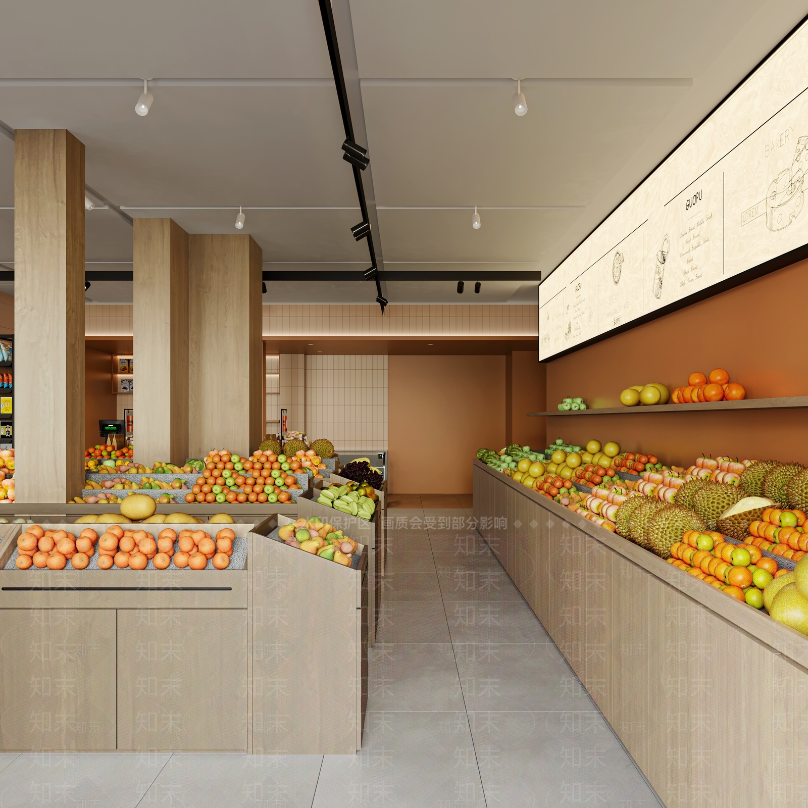 现代水果店3D模型下载【ID:1172556537】