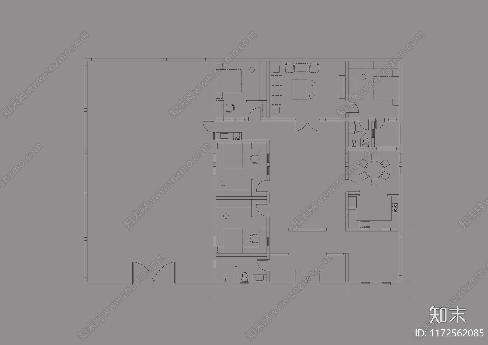 现代乡村民房SU模型下载【ID:1172562085】