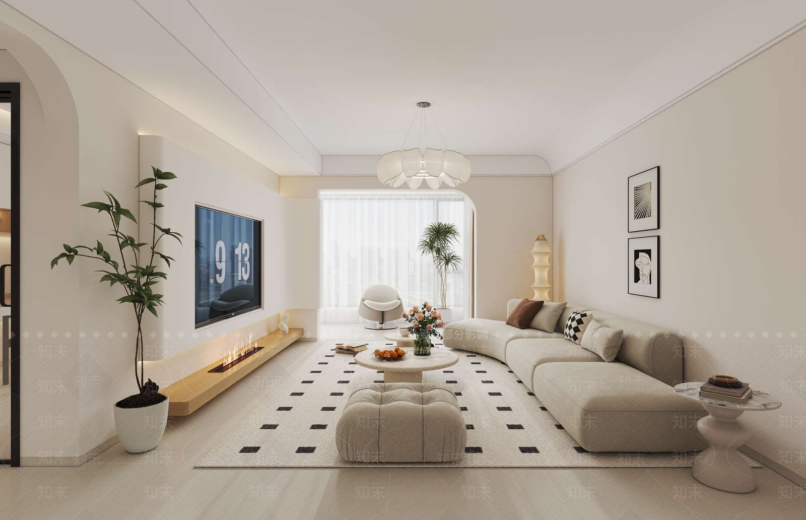 现代开放式厨房3D模型下载【ID:1214765283】