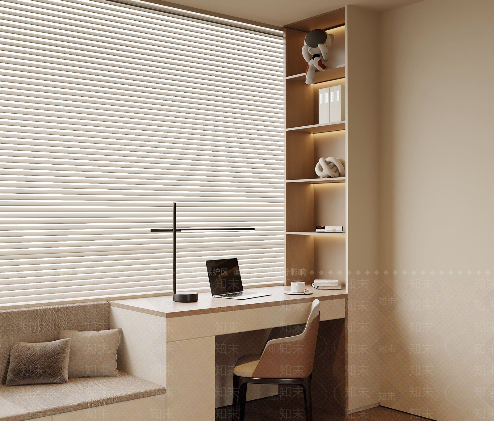 现代飘窗柜3D模型下载【ID:1172567137】