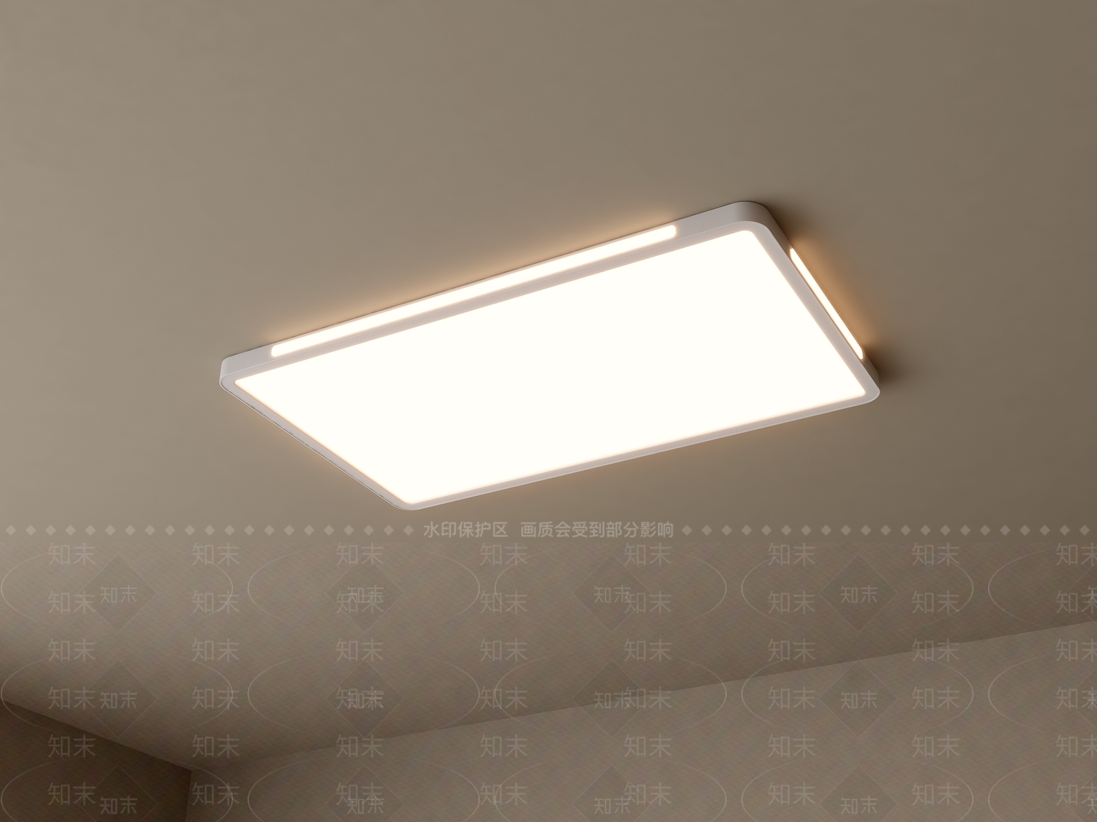 现代吸顶灯3D模型下载【ID:1172571952】