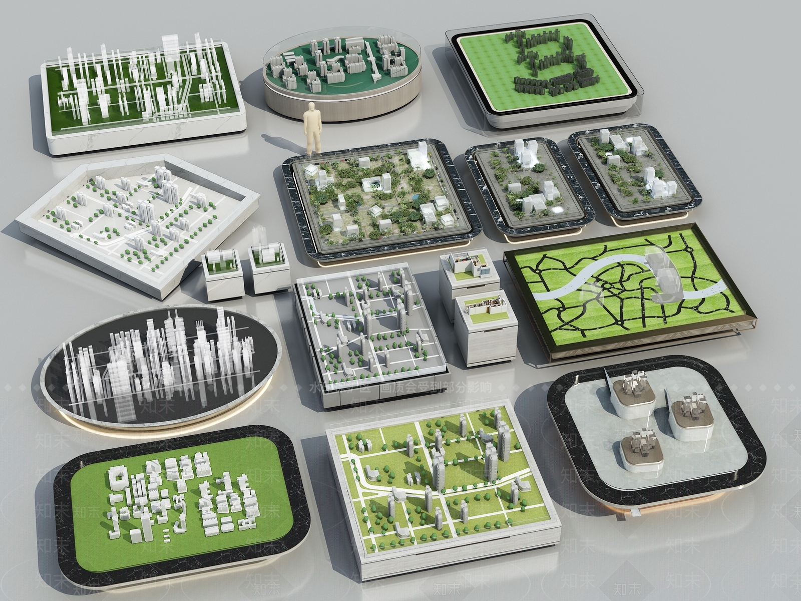 现代沙盘3D模型下载【ID:1172572722】