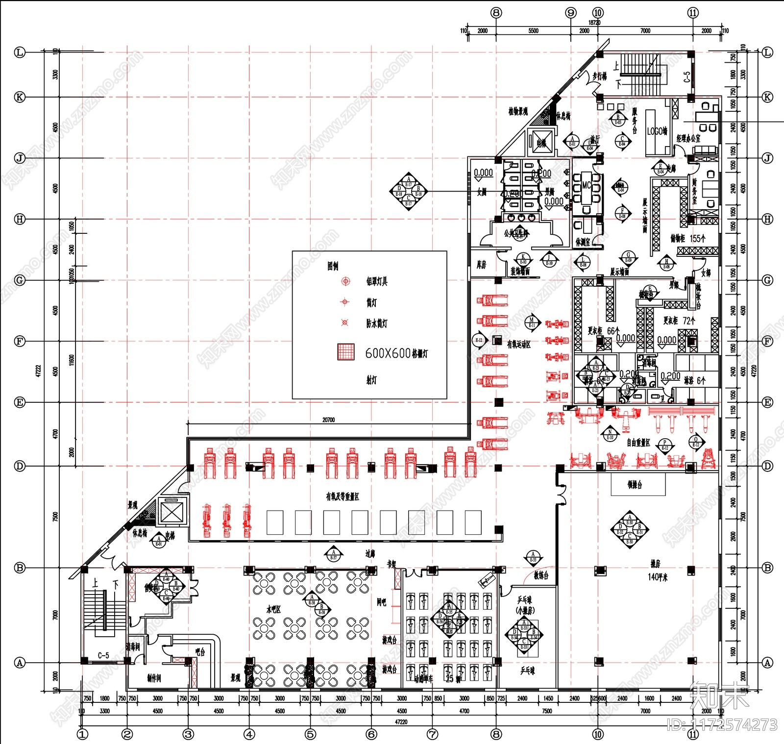 现代其他工装空间cad施工图下载【ID:1172574273】