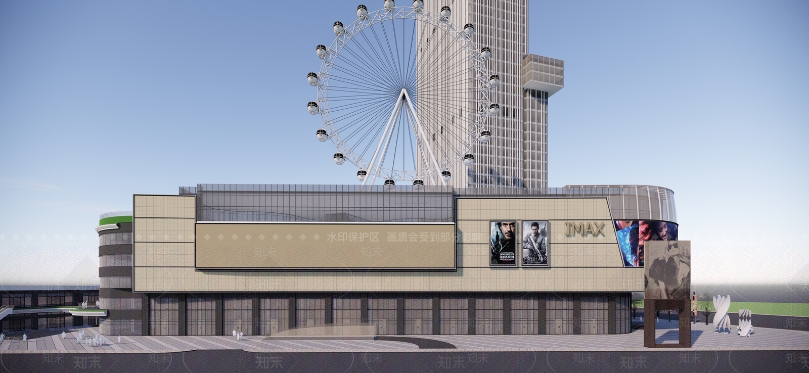现代其他商业建筑SU模型下载【ID:1172577439】