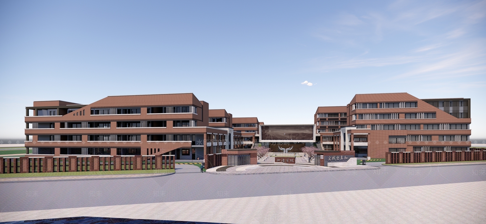 现代学校建筑SU模型下载【ID:1172581620】