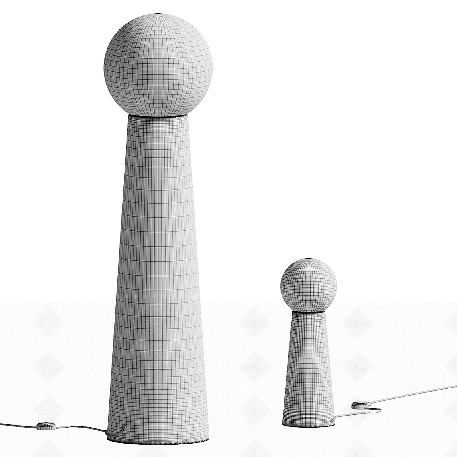 落地灯3D模型下载【ID:1172582218】
