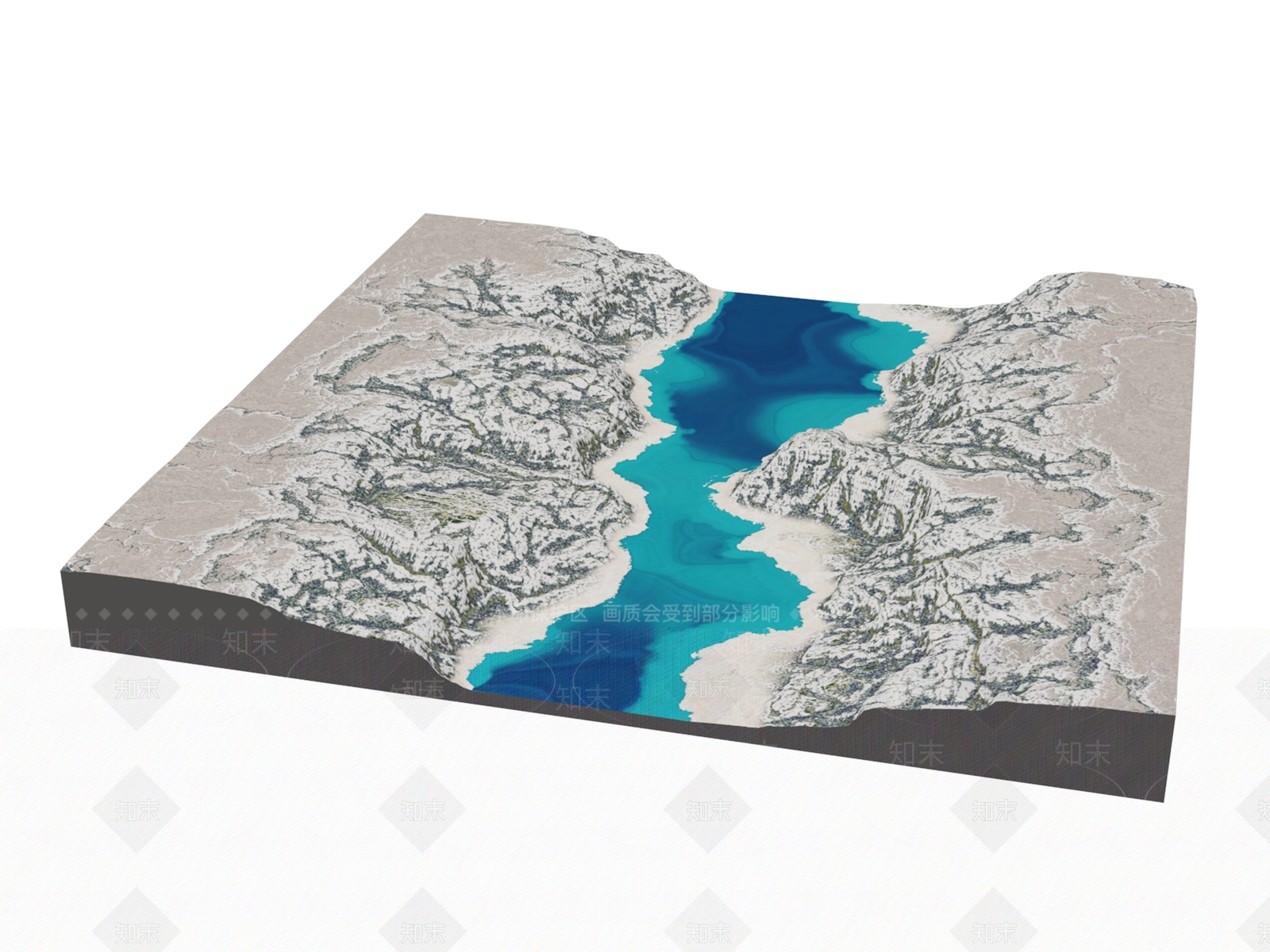 现代假山水景3D模型下载【ID:1172583480】