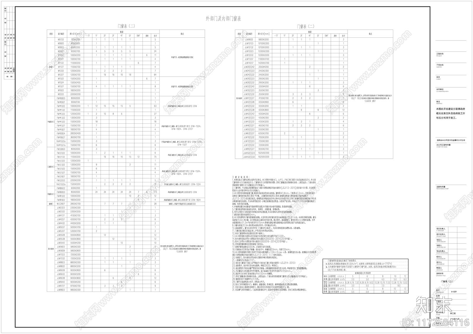 改造项目建筑施工图设计说明及工程做法表cad施工图下载【ID:1172584116】