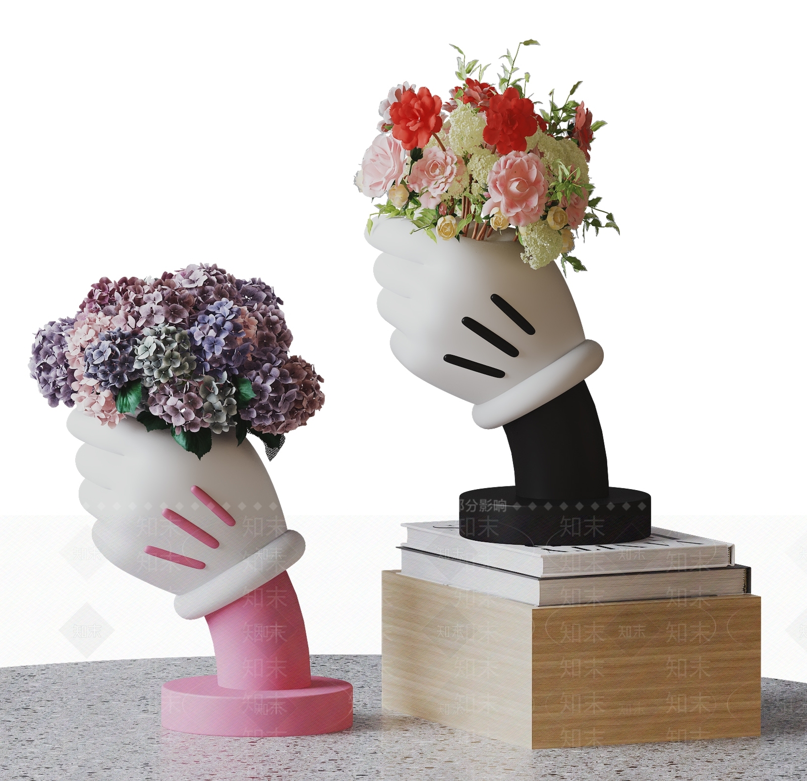 现代花钵3D模型下载【ID:1172597391】