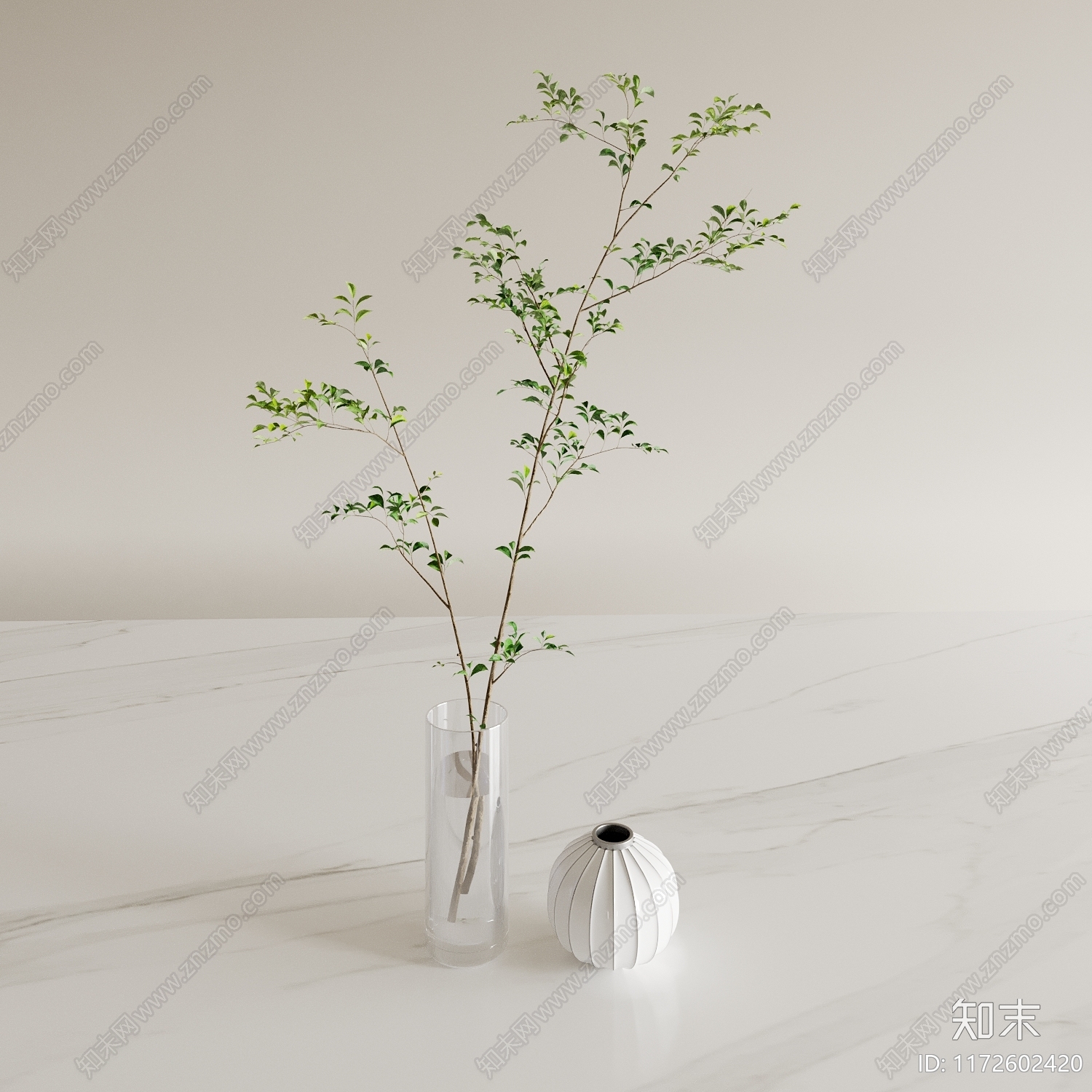 现代极简花瓶3D模型下载【ID:1172602420】