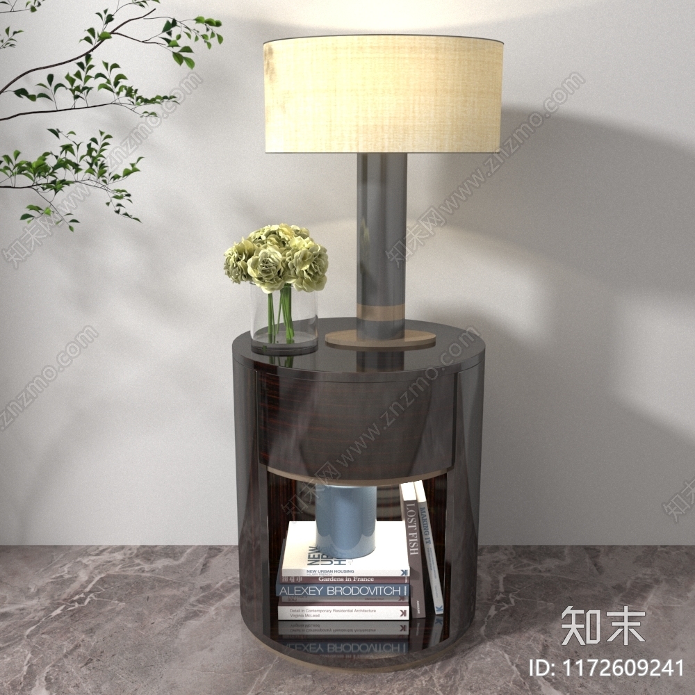 现代床头柜3D模型下载【ID:1172609241】