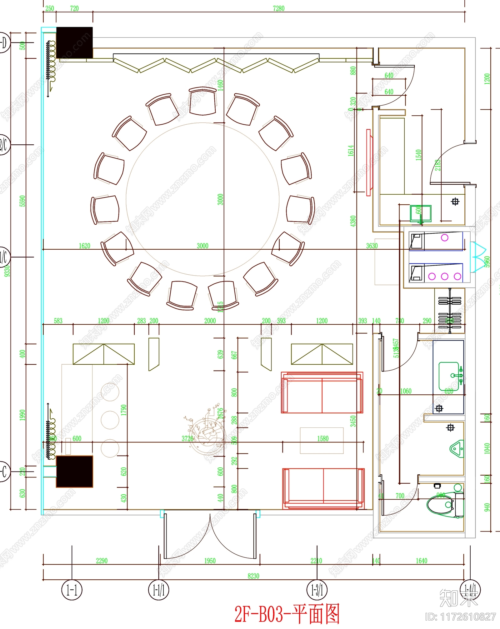 现代工装图库施工图下载【ID:1172610827】