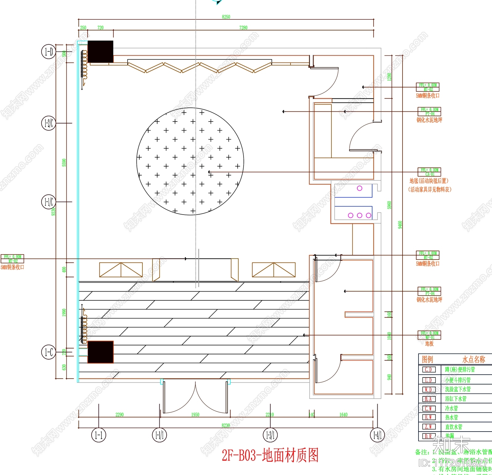 现代工装图库cad施工图下载【ID:1172610827】