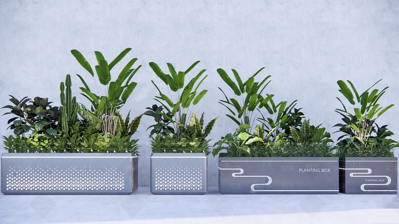 现代花钵3D模型下载【ID:1172618811】