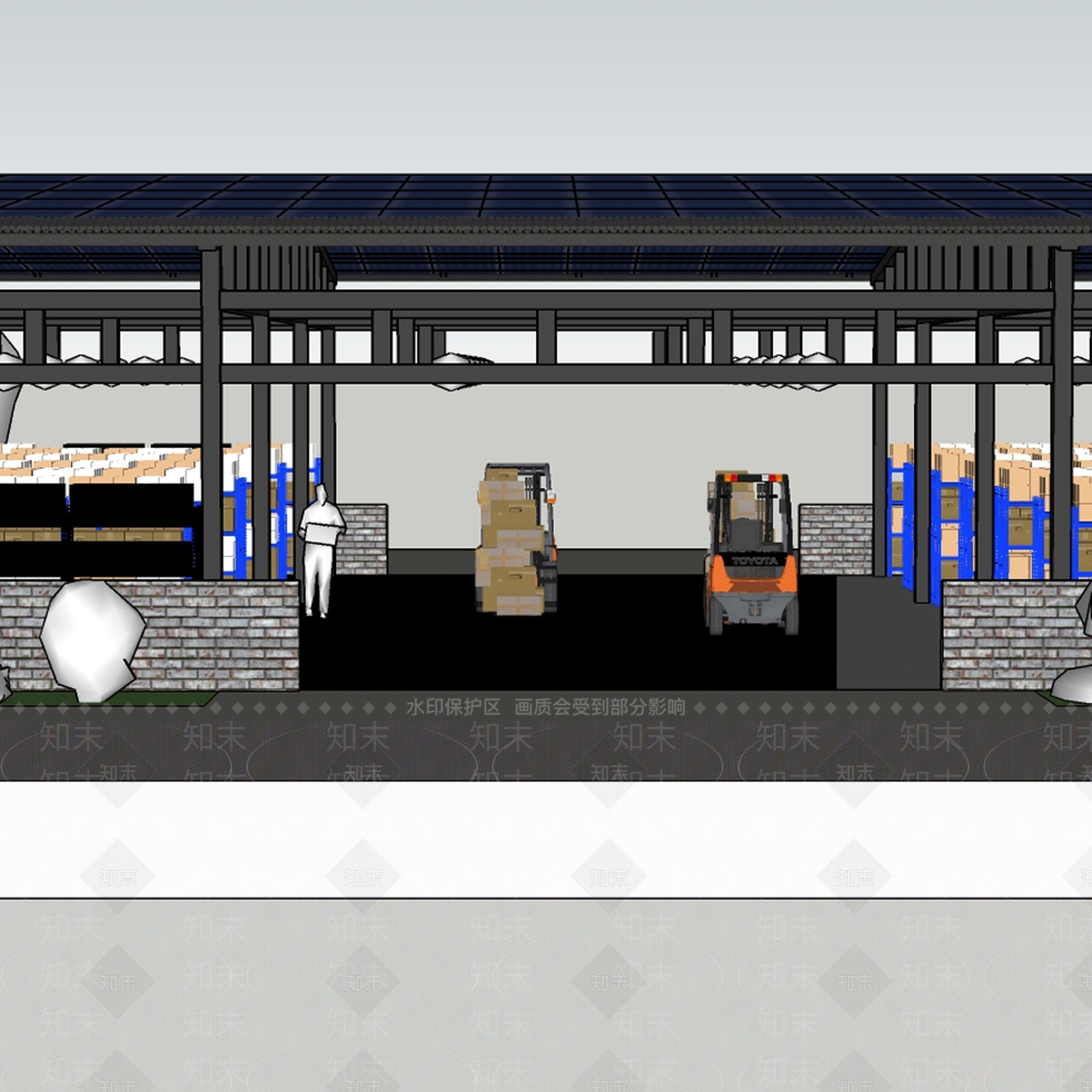 现代其他公共空间SU模型下载【ID:1172622526】