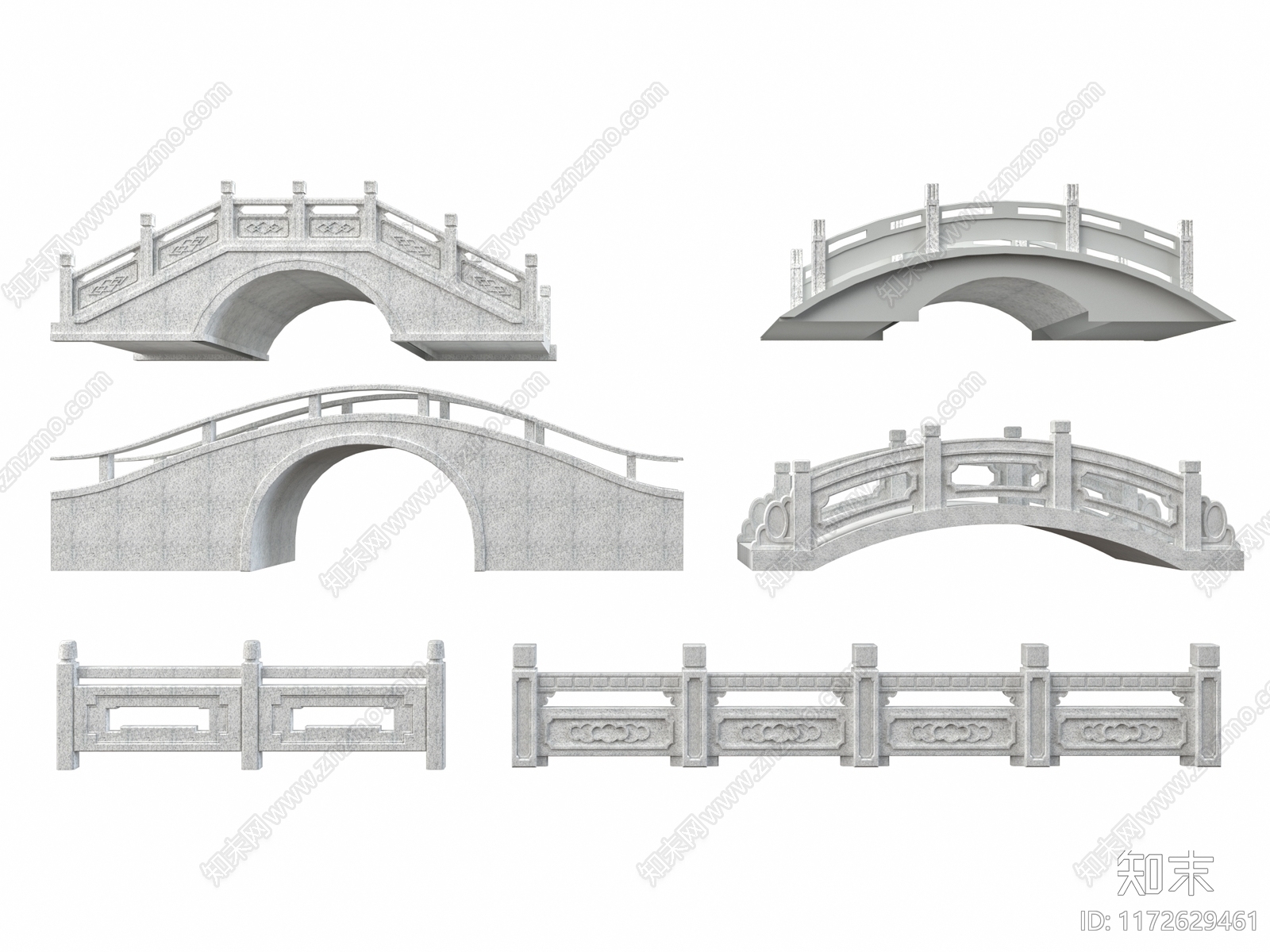 中式桥3D模型下载【ID:1172629461】