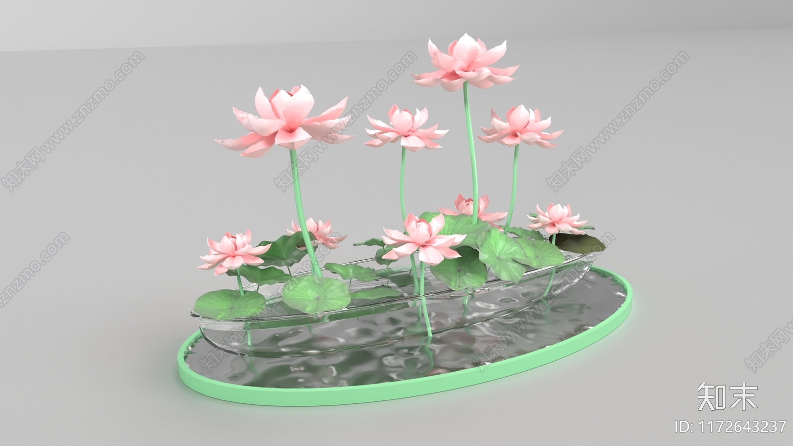 新中式中式美陈3D模型下载【ID:1172643237】