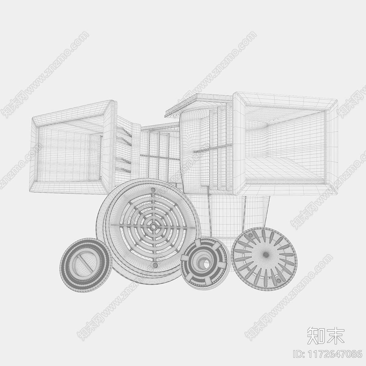 摆件组合3D模型下载【ID:1172647086】