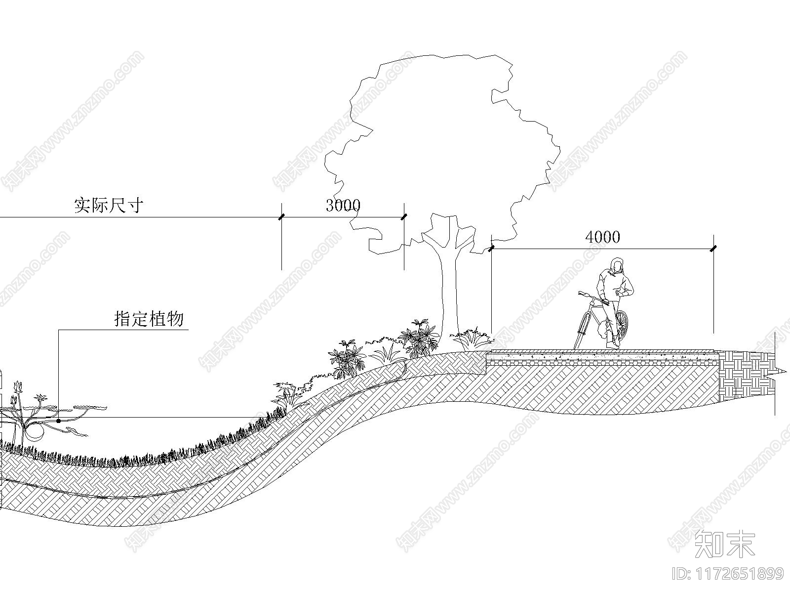 现代简约公园景观施工图下载【ID:1172651899】