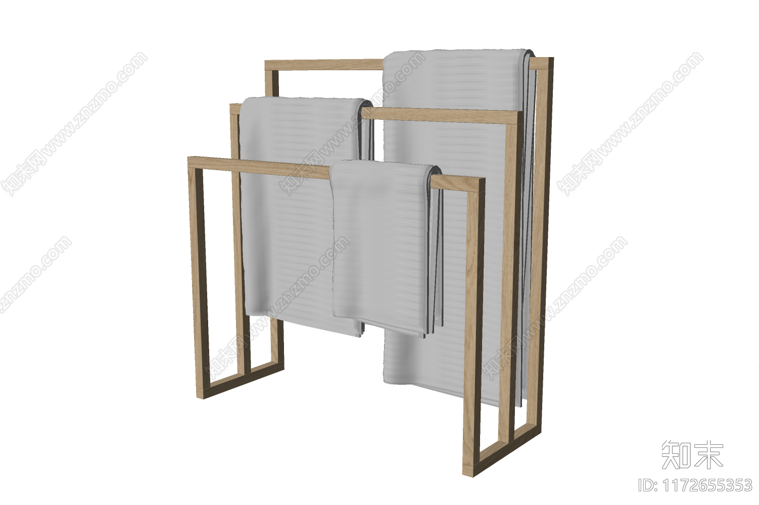 毛巾架SU模型下载【ID:1172655353】
