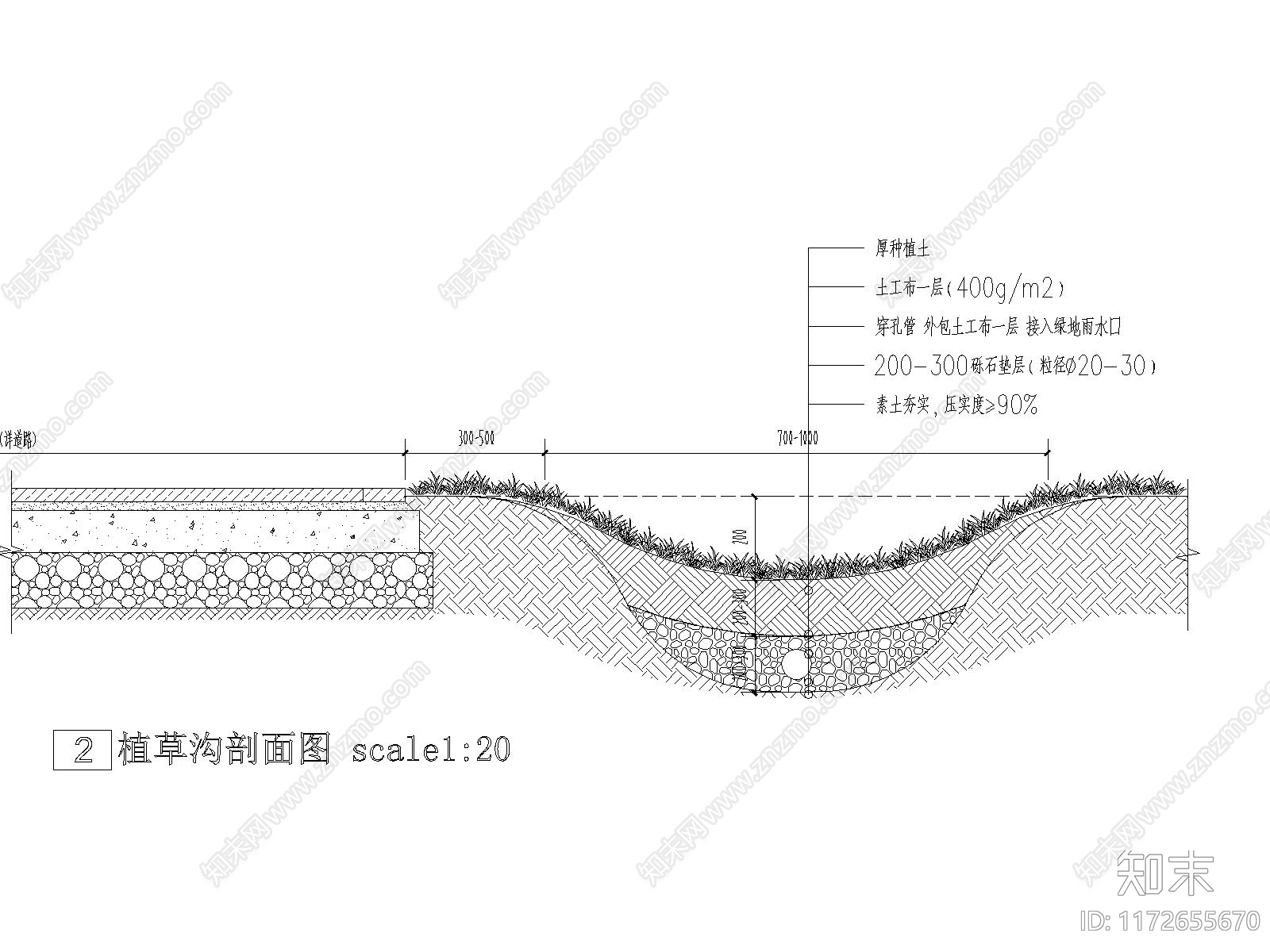 现代简约公园景观施工图下载【ID:1172655670】