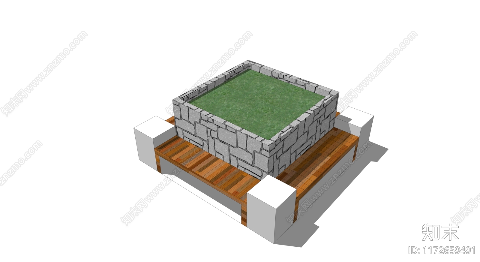 现代景观座椅SU模型下载【ID:1172659491】