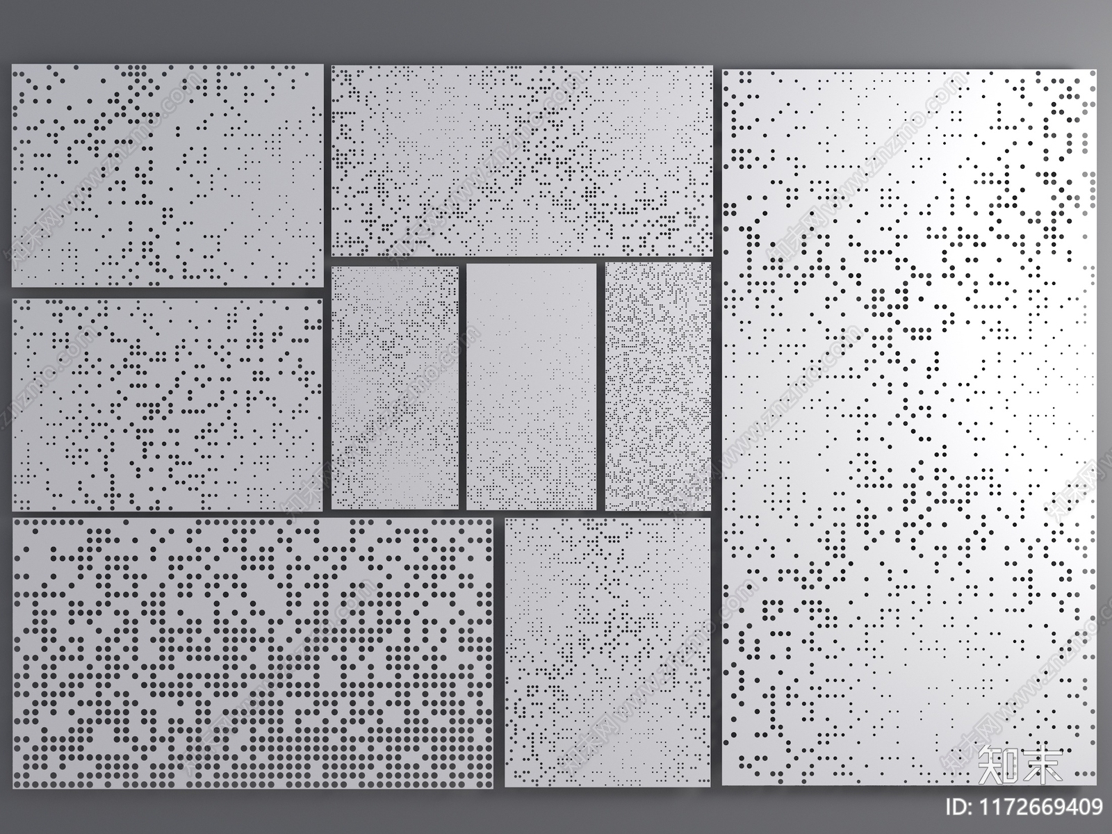 现代工业护墙板3D模型下载【ID:1172669409】