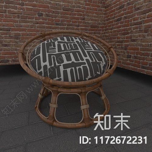 沙发凳3D模型下载【ID:1172672231】