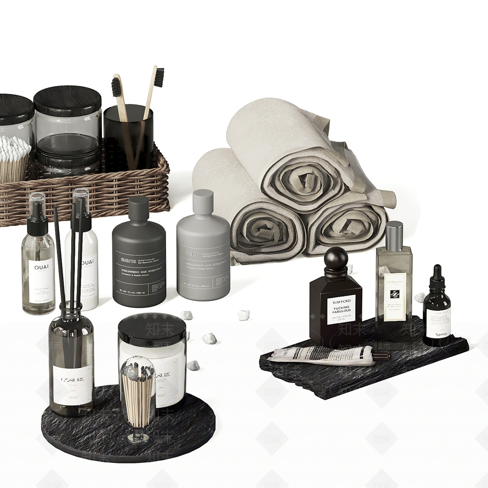 洗浴用品3D模型下载【ID:1172676196】