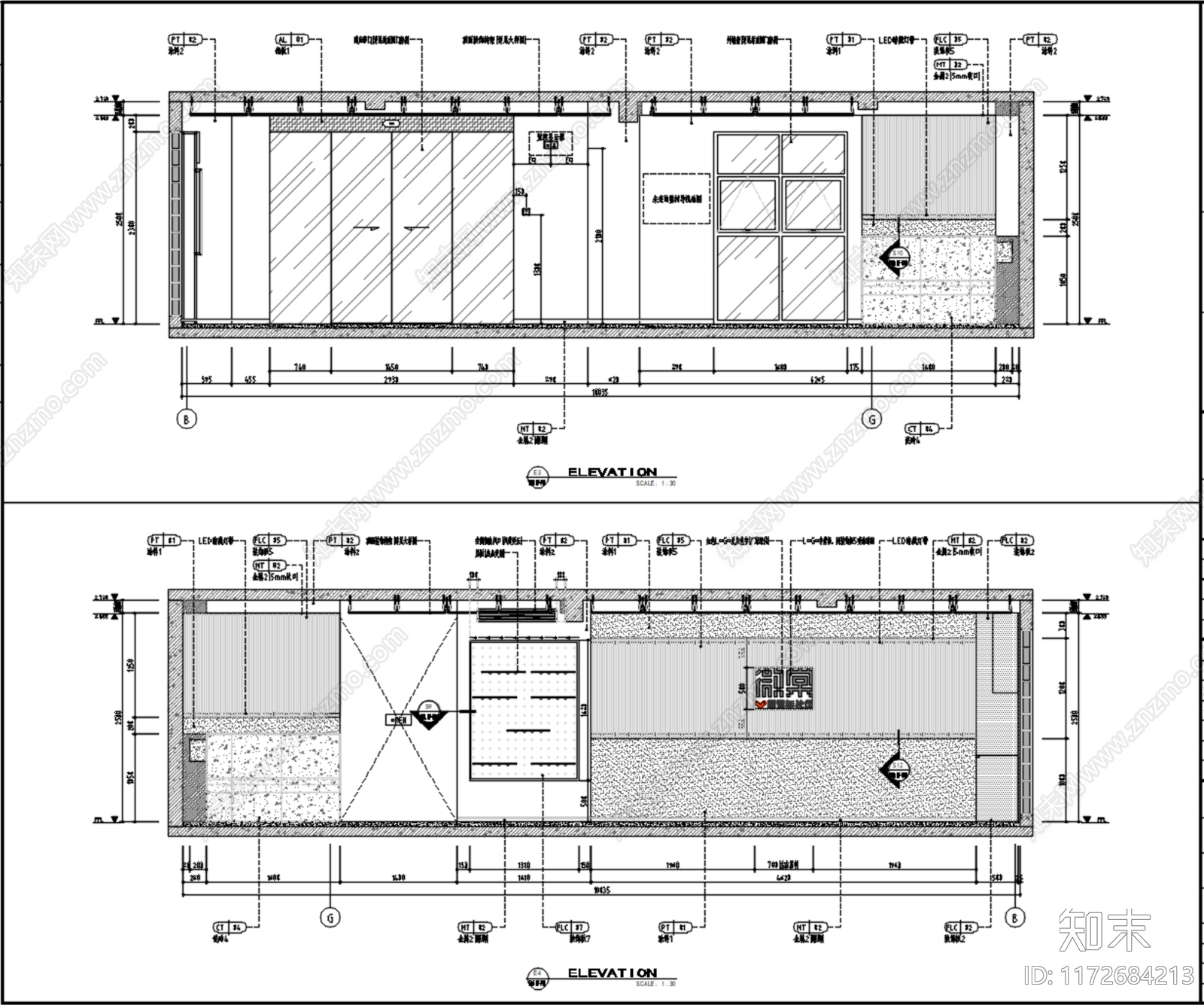 现代其他公共空间cad施工图下载【ID:1172684213】