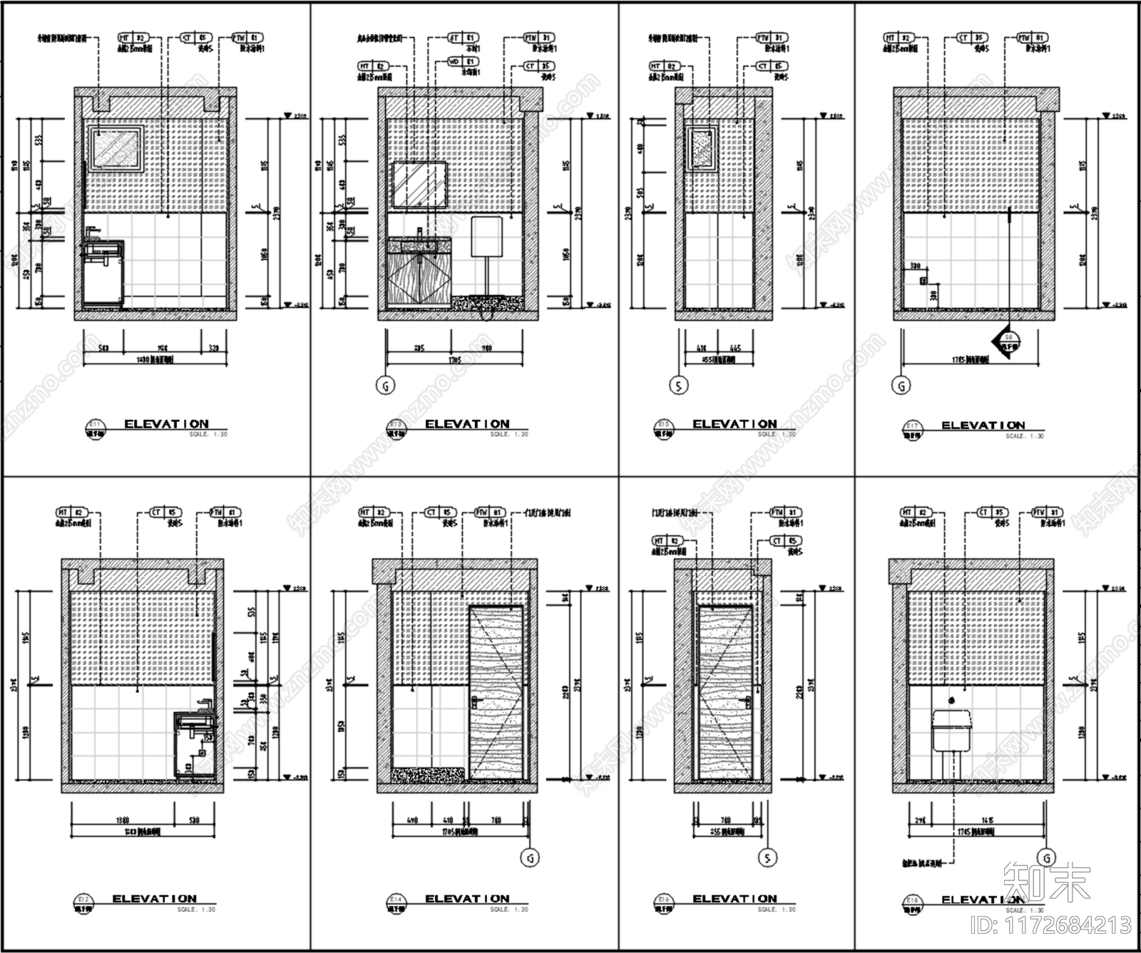 现代其他公共空间cad施工图下载【ID:1172684213】