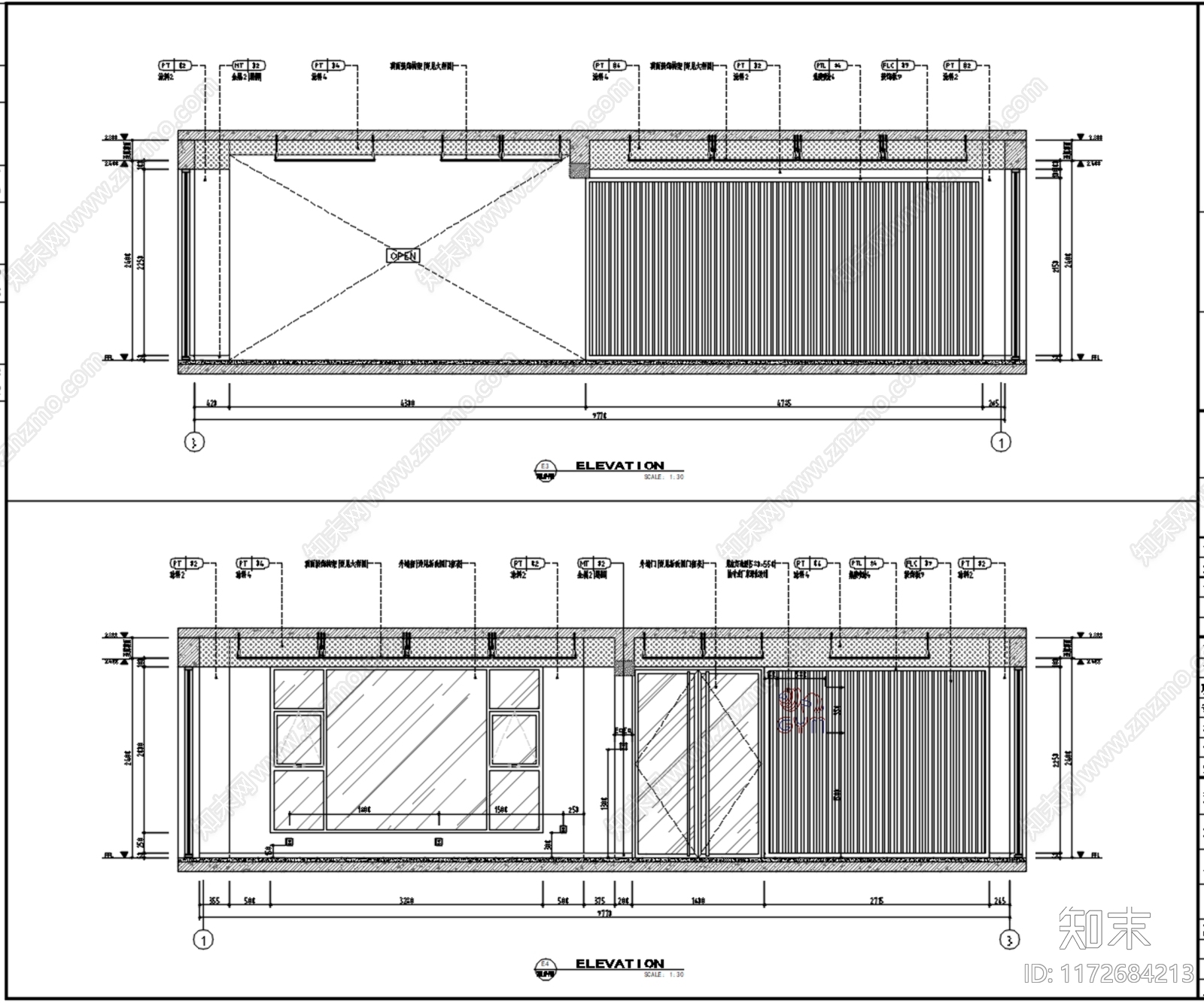 现代其他公共空间cad施工图下载【ID:1172684213】