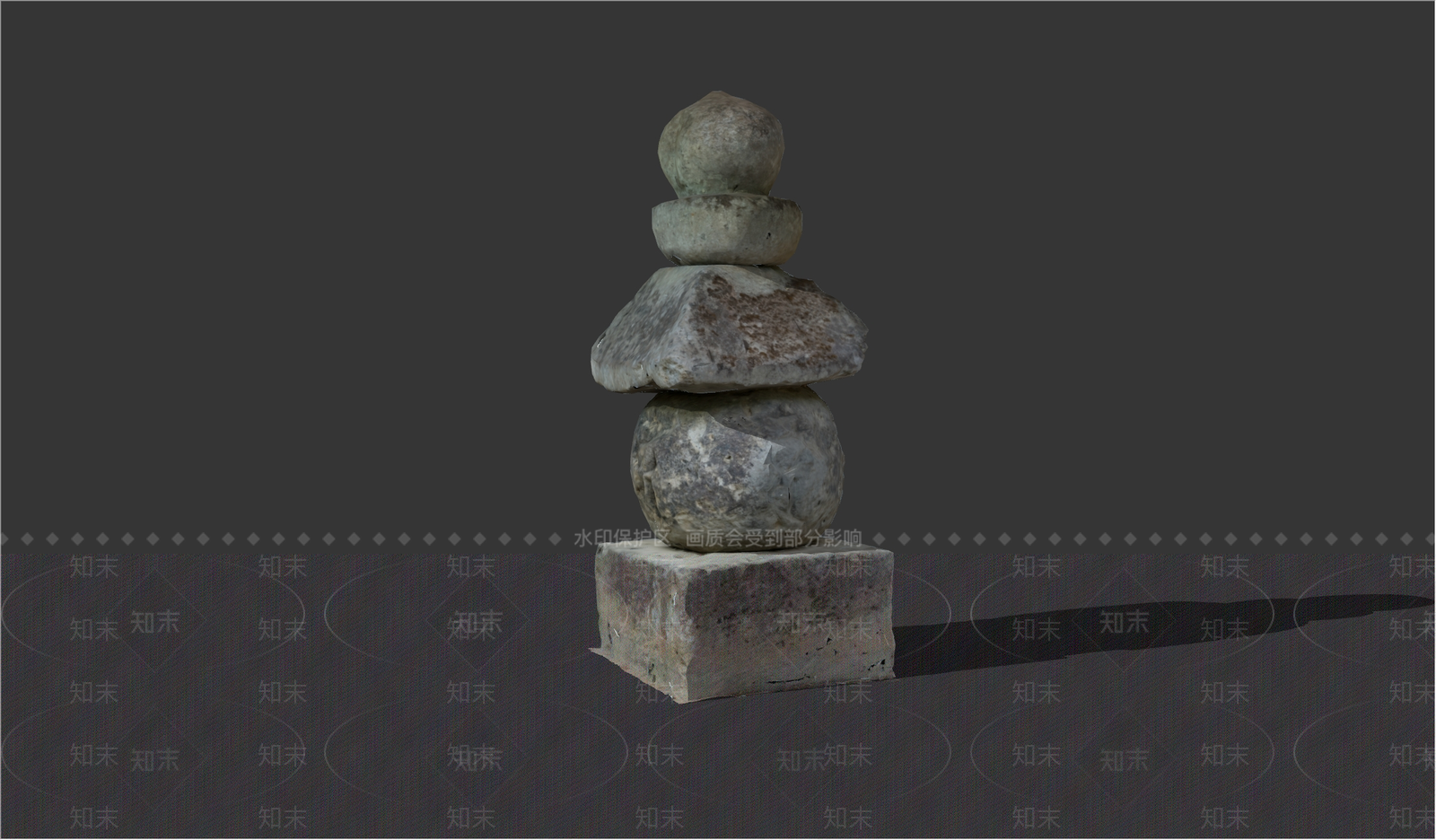 中式雕塑小品SU模型下载【ID:1172687661】