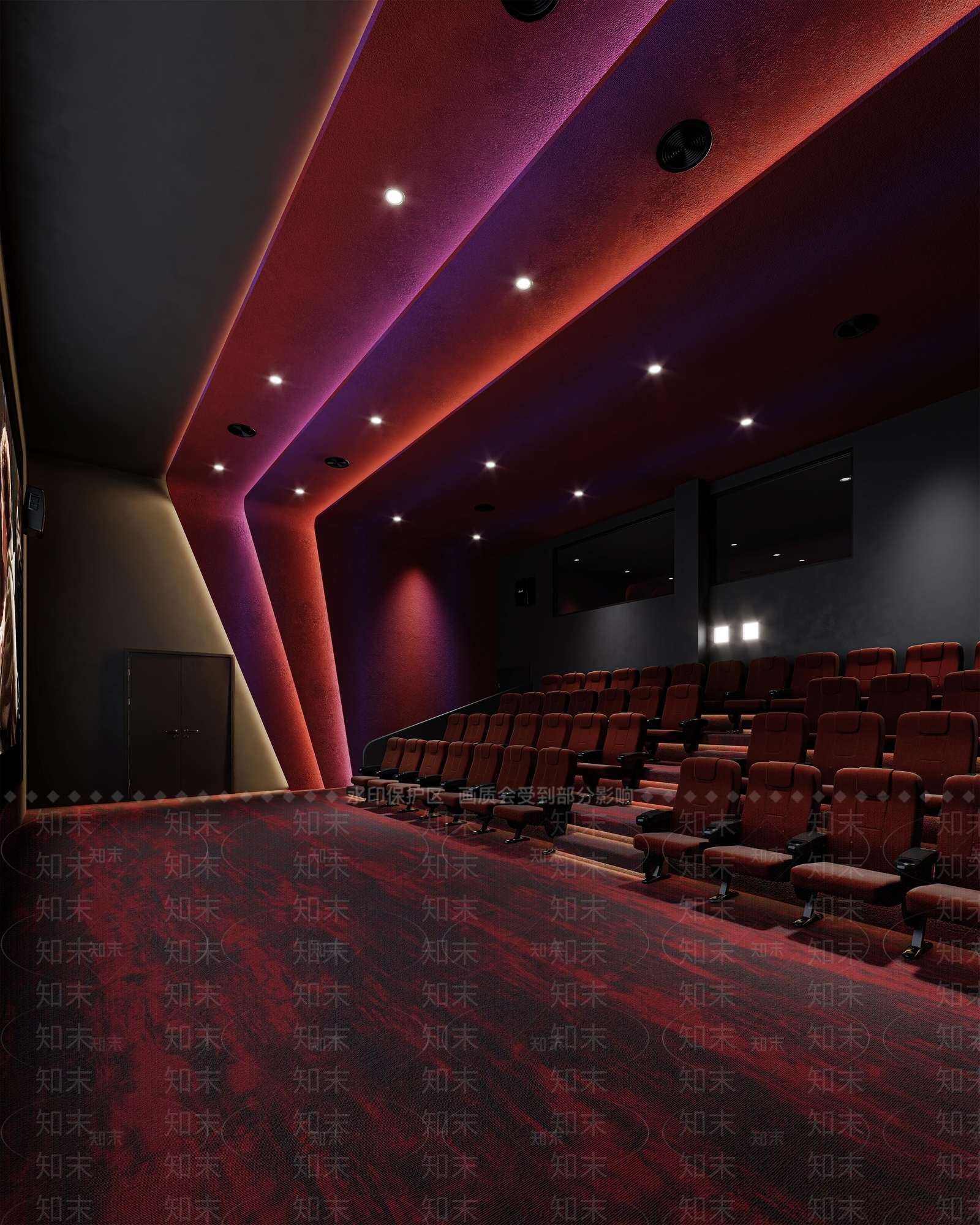 现代电影院SU模型下载【ID:1172710859】
