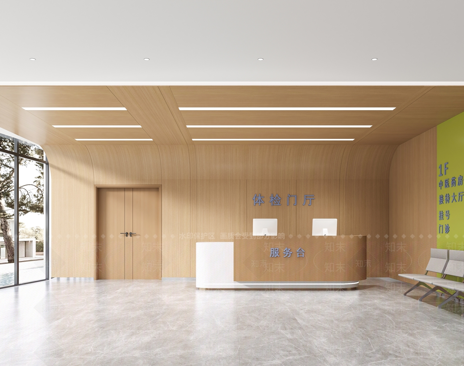 现代医院3D模型下载【ID:1173105707】