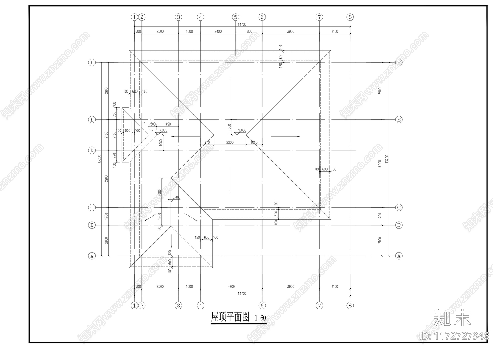 新中式别墅建筑施工图下载【ID:1172727946】