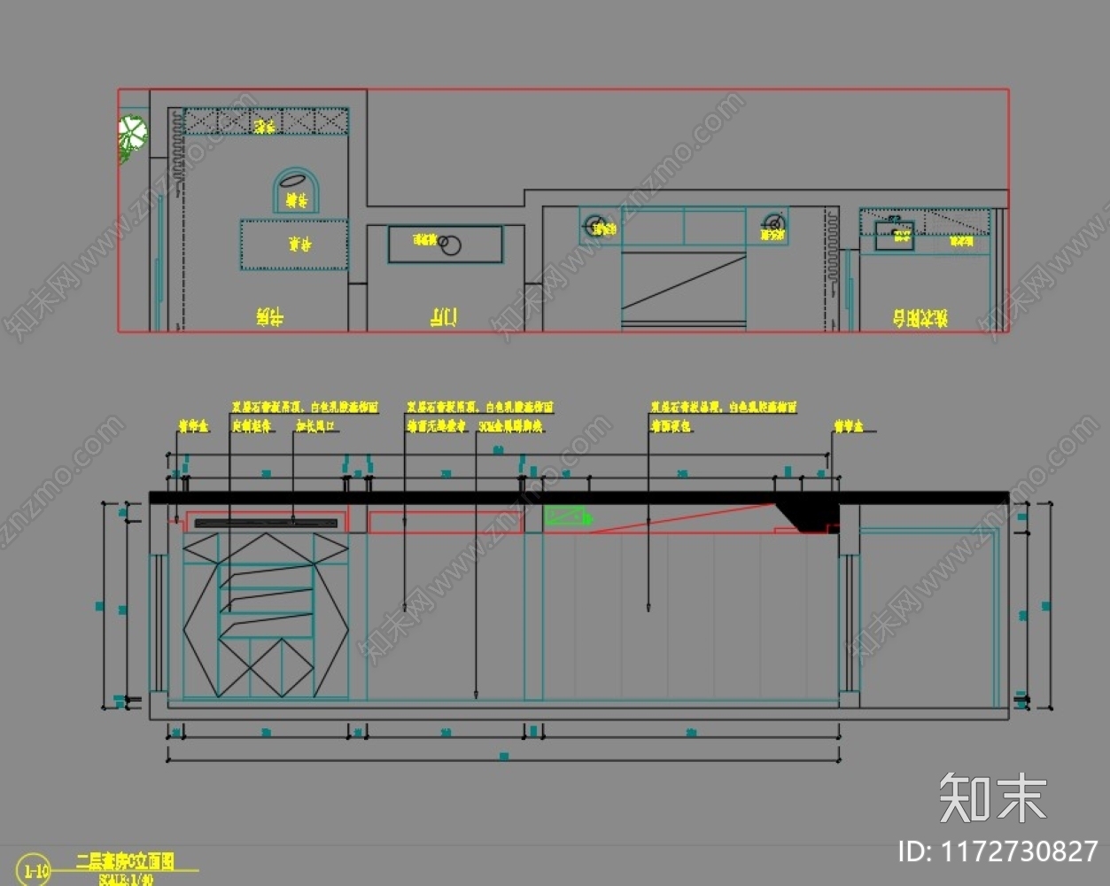 现代整体家装空间施工图下载【ID:1172730827】