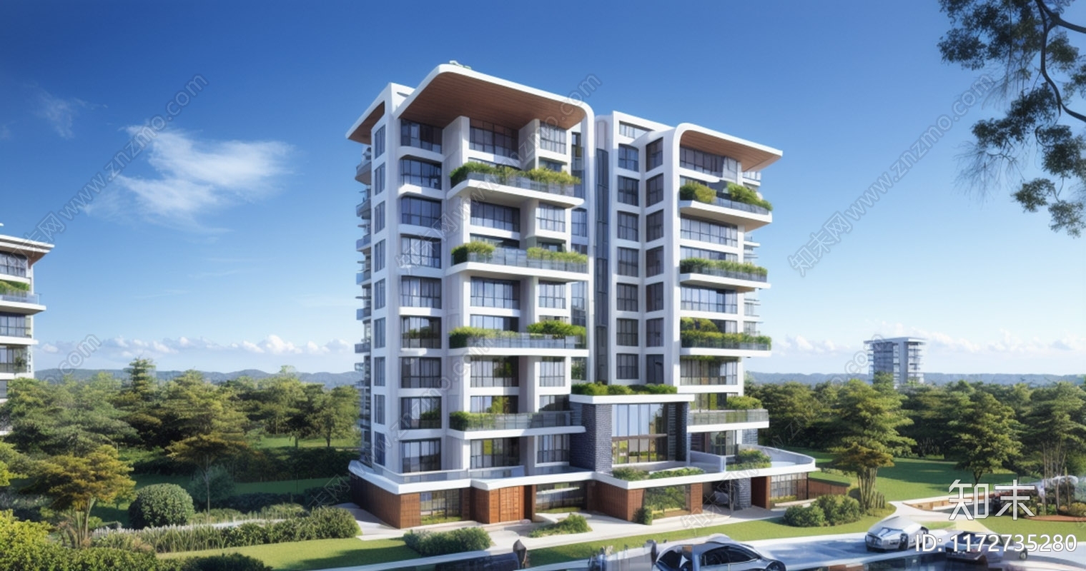 现代住宅楼建筑施工图下载【ID:1172735280】