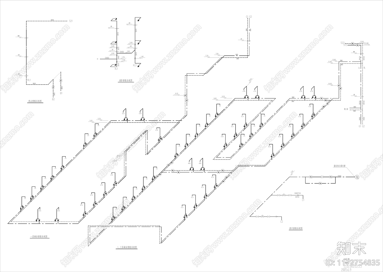 给排水图cad施工图下载【ID:1172754835】