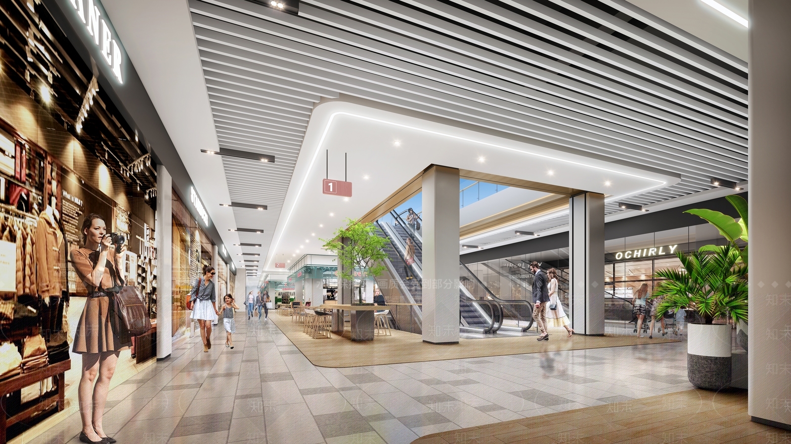 现代商场3D模型下载【ID:1175858053】