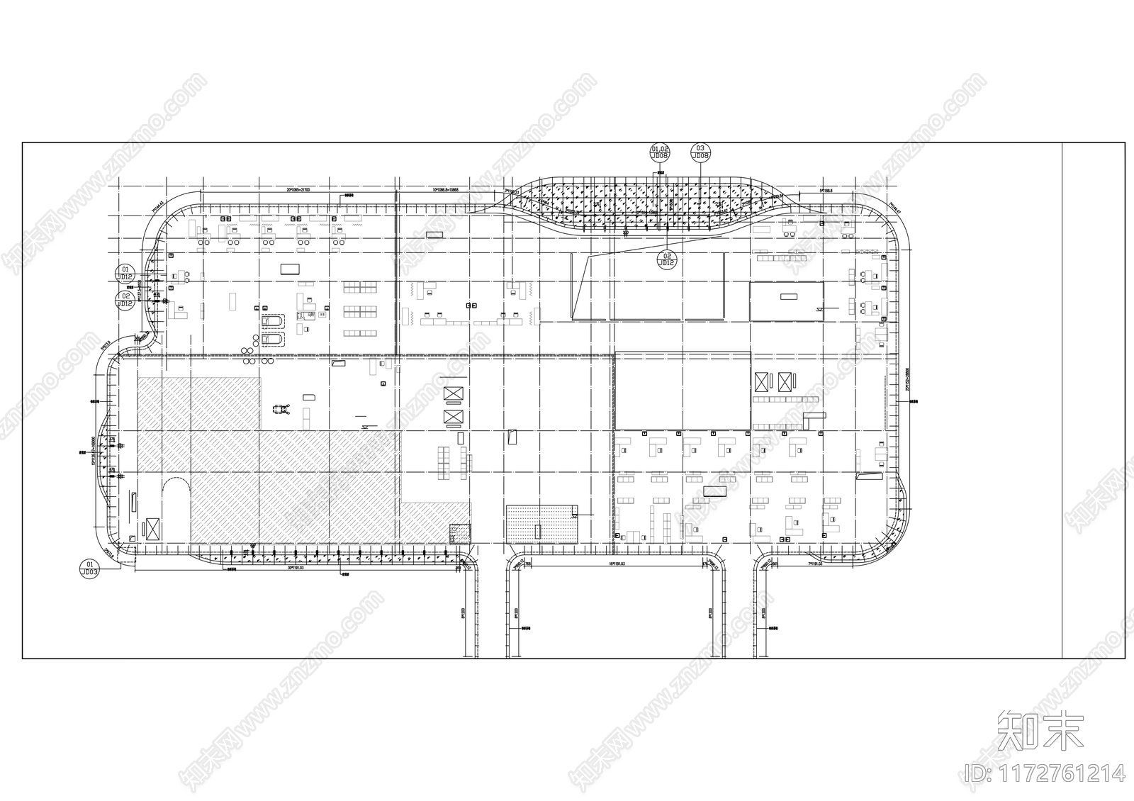 幕墙结构cad施工图下载【ID:1172761214】